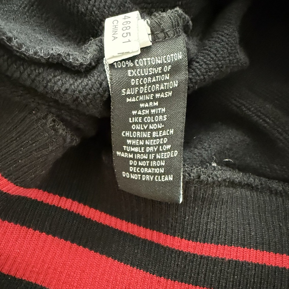Pro Standard Chicago Bulls 6x Champions Black Mash Up Hoodie 2XL Heavy Thick - Picture 12 of 12